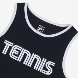 Fila White Line Tennis - Naisten Mekot - Laivastonsininen | FI-17571